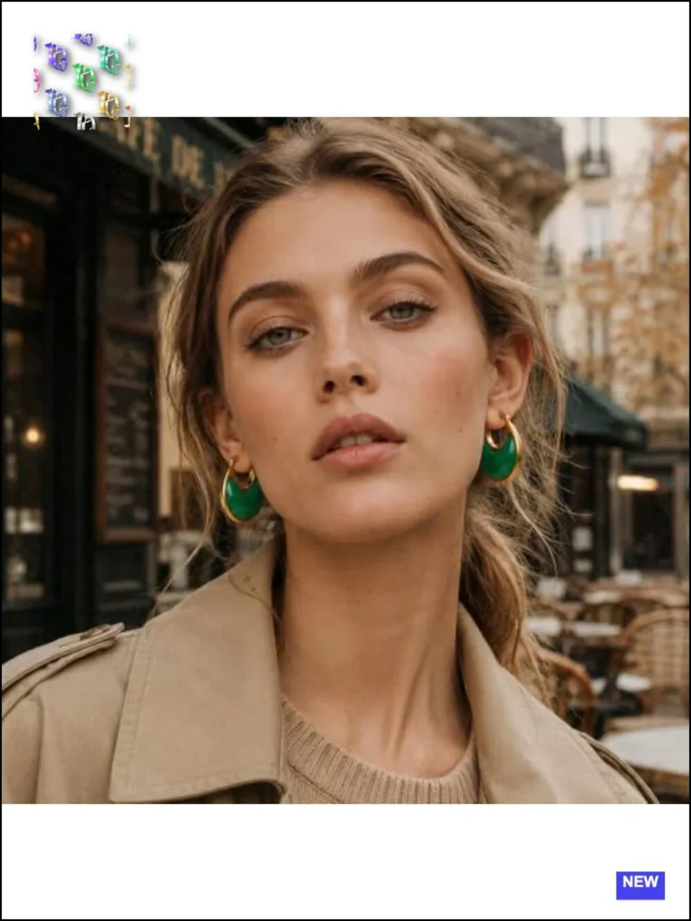 Chunky Resin Hoop Earrings for Women Trendy Acrylic Statement Lightweight